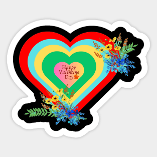 valentine heart design Sticker